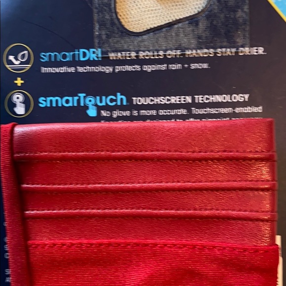 NWT Red Touch Screen Gloves - Picture 2 of 4